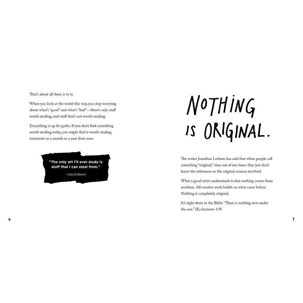 Sách - Steal Like an Artist: 10 Things Nobody Told You About Being Creative by Austin Kleon (US edition, paperback)