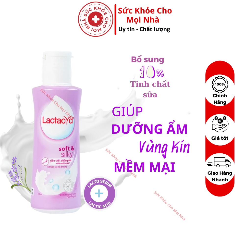 Dung Dịch Vệ Sinh Phụ nữ Lactacyd Soft &amp; Silky 150ml