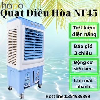 Quạt điều hòa dung tích mini làm mát và sạch không khí lỗi 1 đổi 1, Quạt điều hòa có hơi nước công nghệ Nhật Bản NF45C