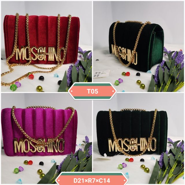 Túi Nhung MOSOHINO T05