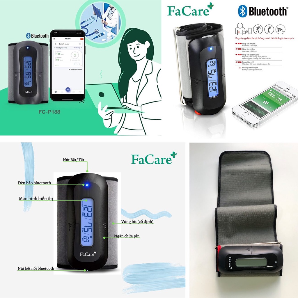 Máy đo huyết áp bắp tay Facare FC-P188  Bluetooth