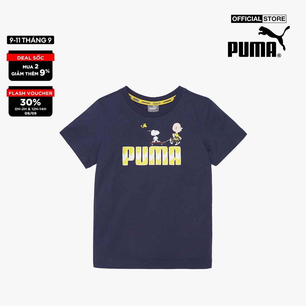 PUMA - Áo thun trẻ em PUMA X PEANUTS Graphic Tee B-599463-06