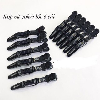 Kẹp tóc kẹp vịt nhựa đen,cắt tóc