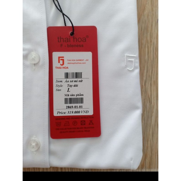 áo sơ mi Thái Hòa vải sợi tre mã 2869-01 co giãn nhiều. hàng có sẵn