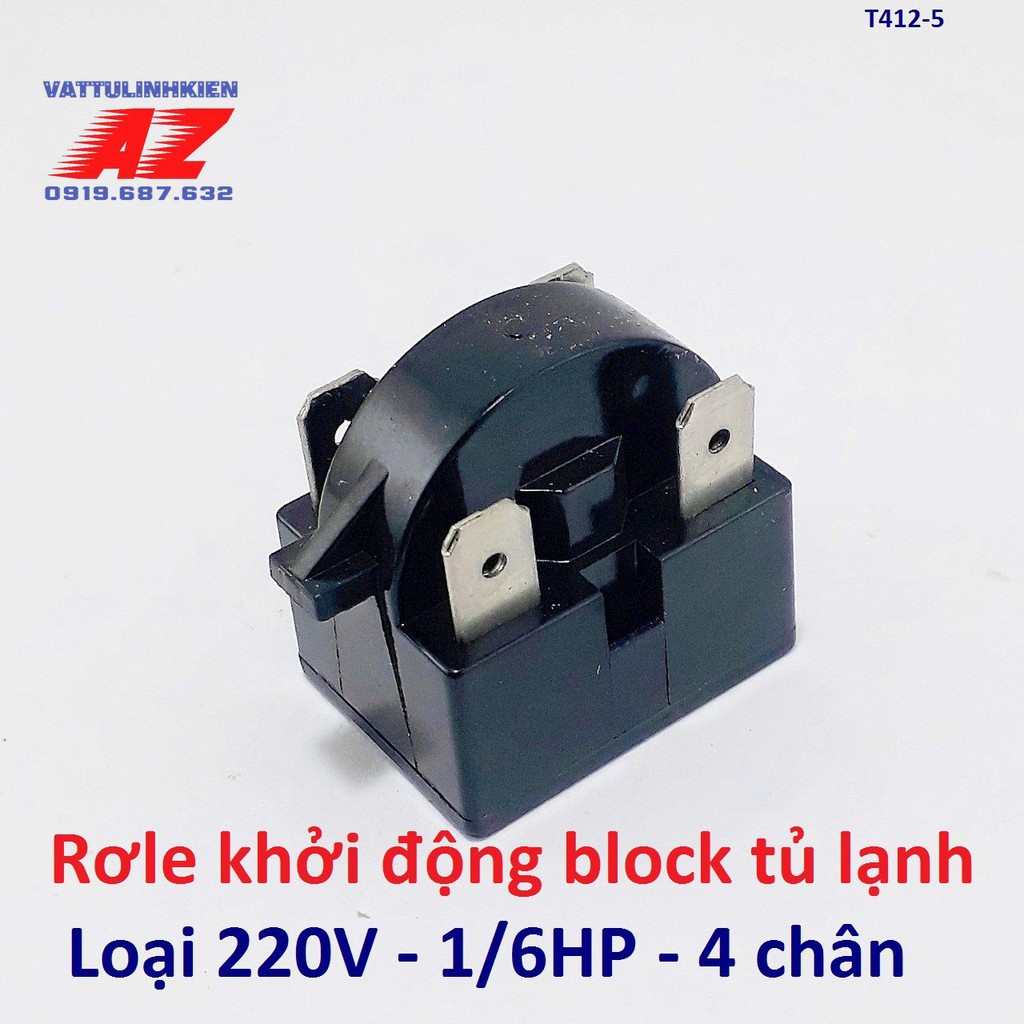 Rơle bán dẫn block Tủ lạnh 22Ω-33Ω-1/6HP loại tốt