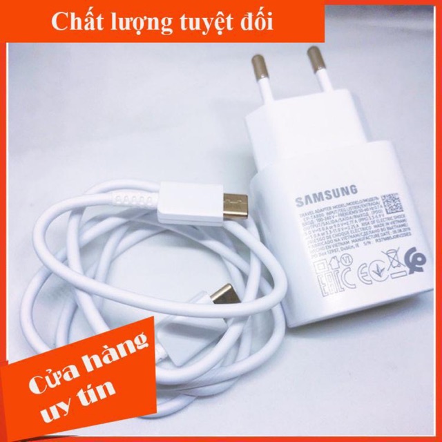 [ CHÍNH HÃNG ] Bộ Sạc Nhanh Samsung 25w PD - Tiết Kiệm Thời Gian Sạc - Tương Thích Note 10 , S7, S8, S9