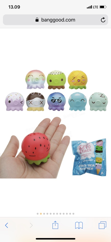 Đồ Chơi Squishy Hình Cây Kem Ốc Quế