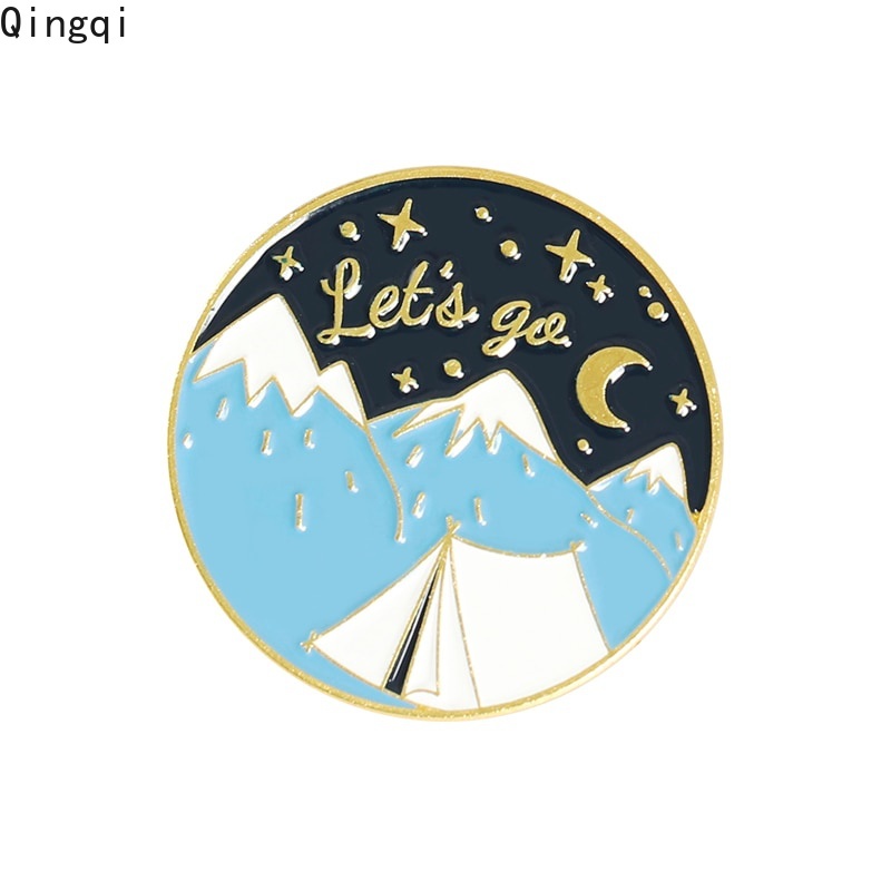 Ghim cài áo MISS ZOE hình tròn họa tiết hoạt hình dễ thương