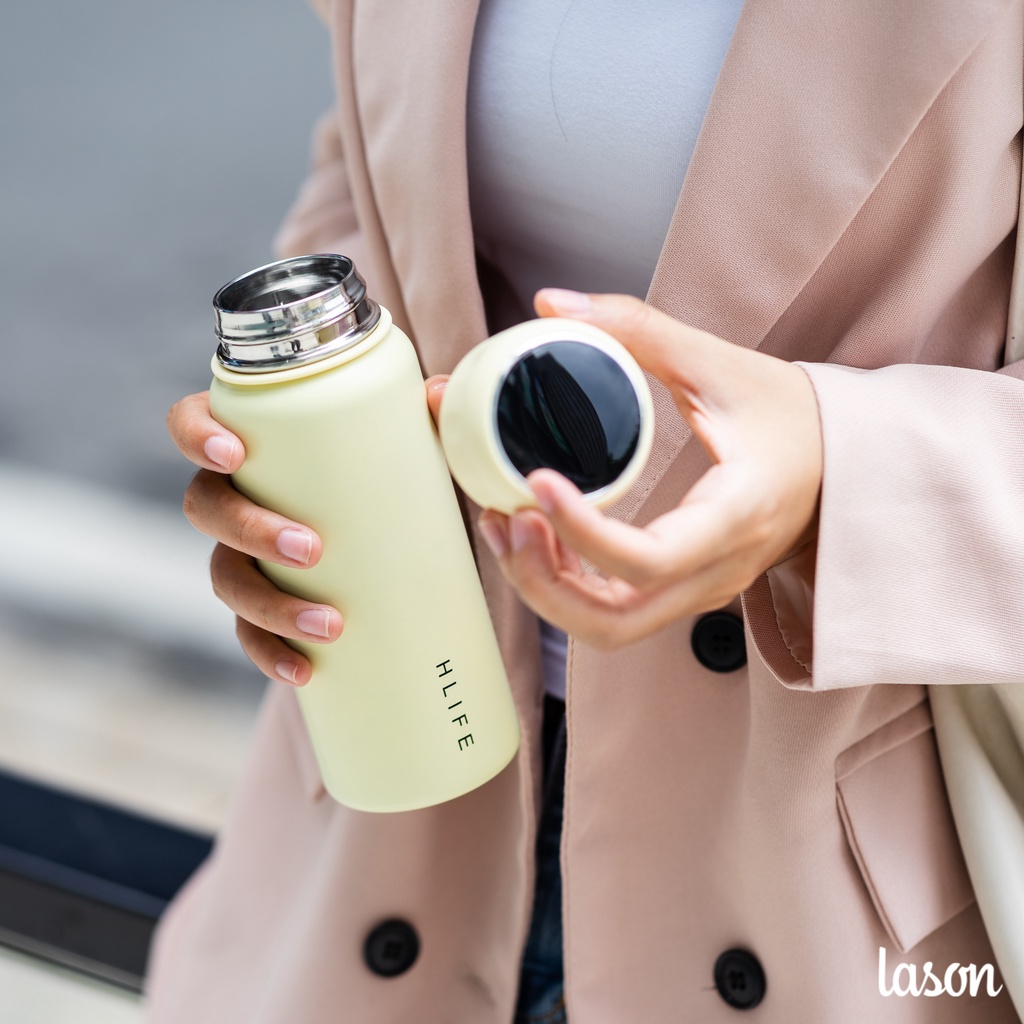 Bình nước giữ nhiệt Lason hiển thị nhiệt độ Hlife 380ml BN-GN00522