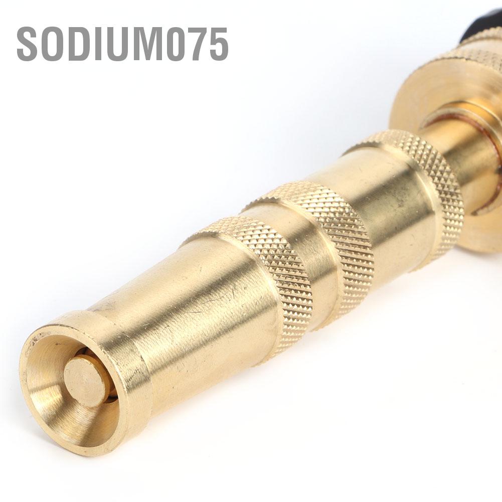 Sodium075 Brass Adjustable Hose Nozzle Water Nozzles for Garden Sprayer Accessories