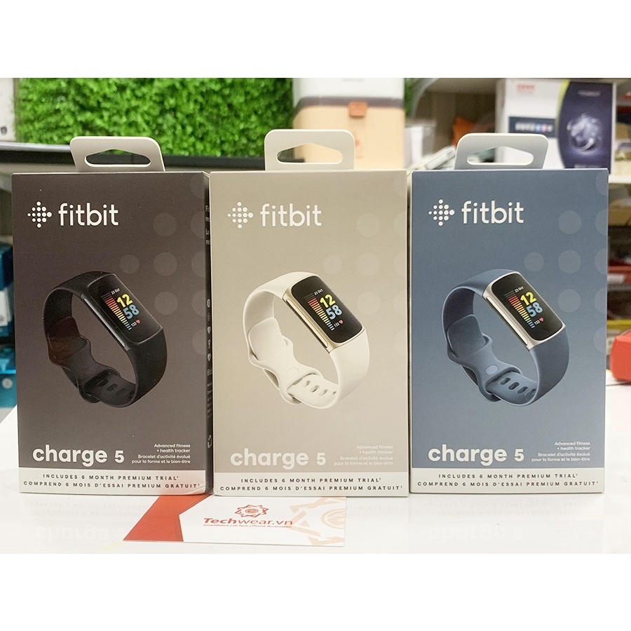 Fitbit Charge 5 chính hãng | Bảo hành 12 tháng | Mới nguyên seal | Có sằn màu | Tặng miếng dán màn hình