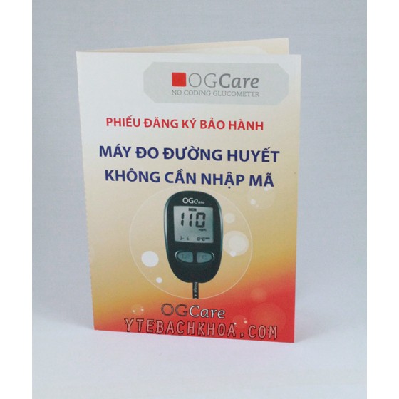 MÁY ĐO ĐƯỜNG HUYẾT OGCARE - SẢN XUẤT TẠI Ý - BẢO HÀNH CHÍNH HÃNG TRỌN ĐỜI