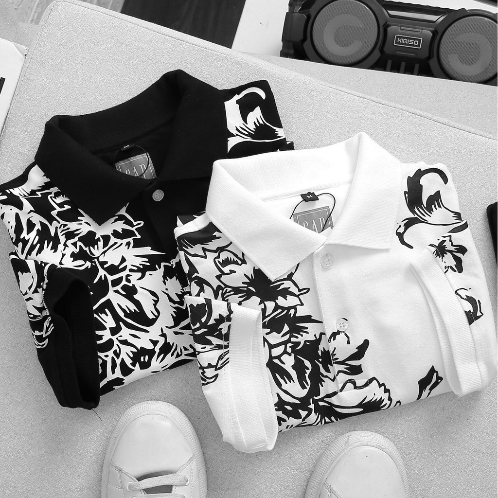 Áo polo nam form suông hoa dương sỉ GAP002 2M - Cotton cá sấu, (Size lớn > 100kg) POLOMAN | BigBuy360 - bigbuy360.vn