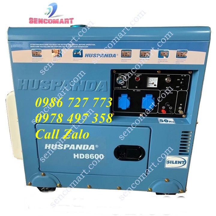 Ưu điểm máy phát điện chạy dầu giảm âm Huspanda HD8600 là gì