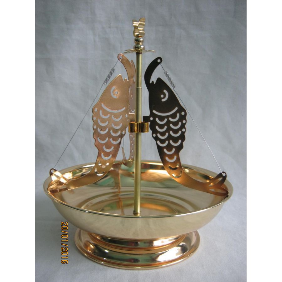 Khay đốt hương vòng hình cá chép