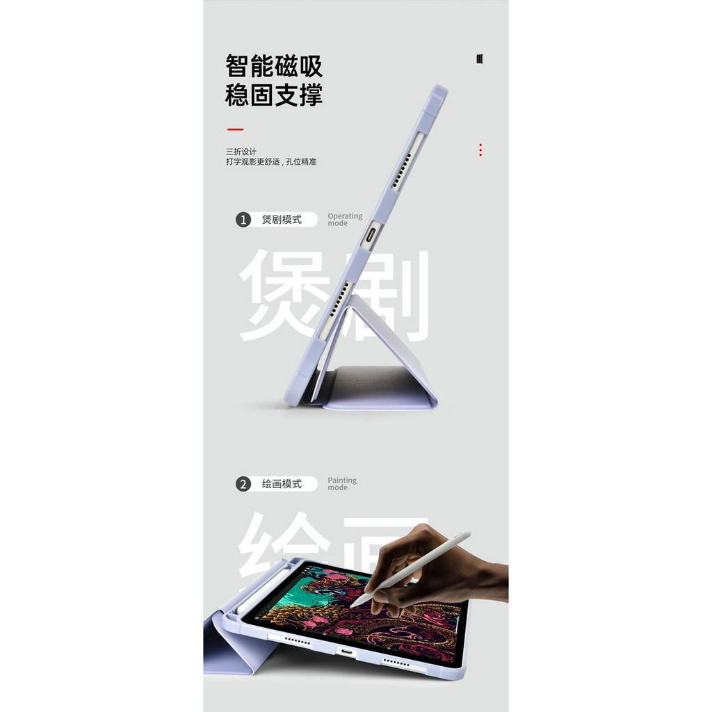 Bao Da Wiwu Classic II Case GF-02 Dành Cho Ipad Vỏ Siêu Mỏng, Thiết Kế Gập Ba, Có Khe Để Bút Tích Hợp
