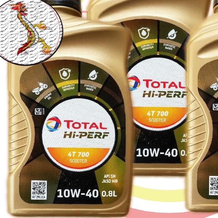 [Rẻ vô địch] Nhớt xe tay ga Total Hi-Perf 4T Scooter 10W40, dầu nhớt xe ga total 10W40 công thức mới sức mạnh vượt trội