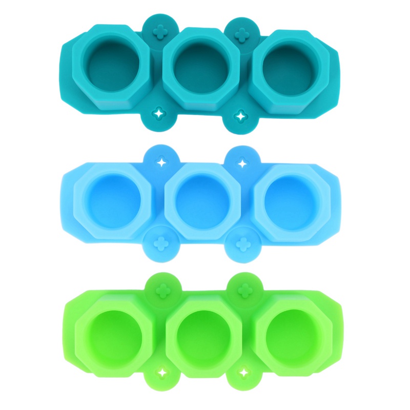 Bộ 3 Khuôn Silicone Làm Chậu Hoa Mini Hình Bát Giác DIY