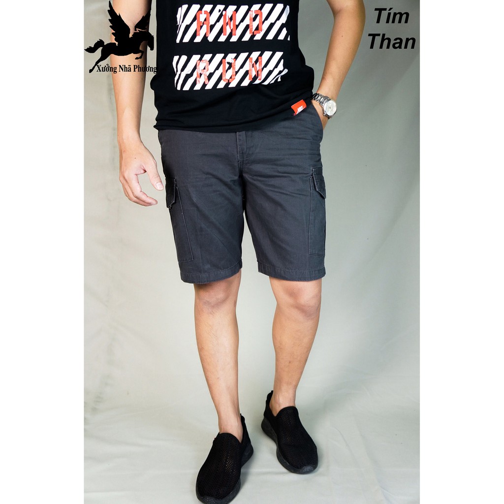Quần short kaki nam túi hộp may kiểu nhật vải kaki siêu bềnh vải mịm thoáng mát quần đùi đẹp size 47-73kg | BigBuy360 - bigbuy360.vn