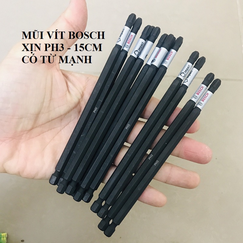 Mũi bắn vít Bosch ph3 - 15cm loại xịn hàng đẹp
