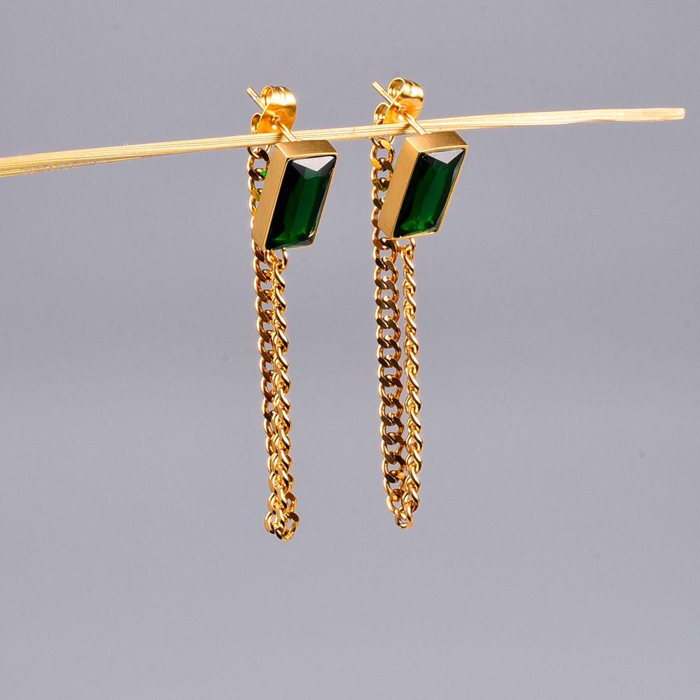 Khuyên Tai Kim Loại Tua Rua Phong Cách Vintage Hàn Quốc Cho Nữ