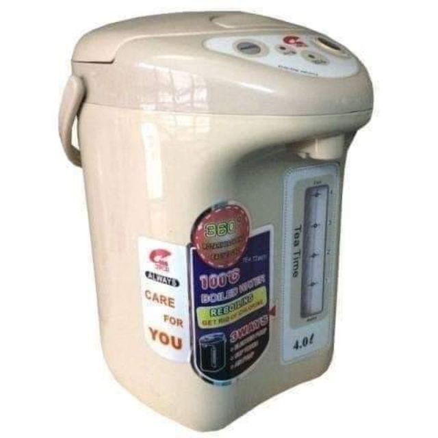 Phích cắm điện Jiplai JL 608 4 lít an toàn vói vỏ bằng nhựa cách nhiệt. Không gây bỏng khi chạm vào vỏ bình tốc độ sôi n