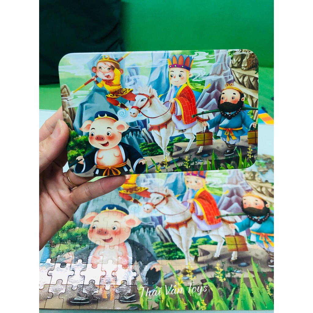 Tranh Ghép Hình 200 Miếng - Đồ chơi xếp hình nhiều mảnh siêu khó có hộp đựng