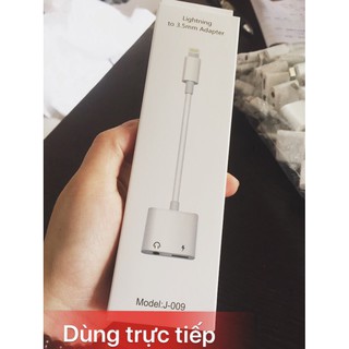 Đầu Nối iPhone 2 Trong 1 Lightning + Jack 3.5mm