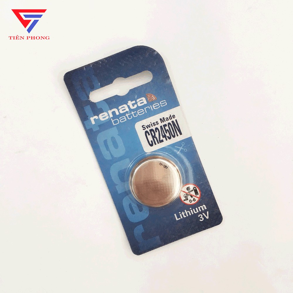 Pin CR2450 CR2450N Renata 3V Lithium batteries vỉ 1 viên chính hãng