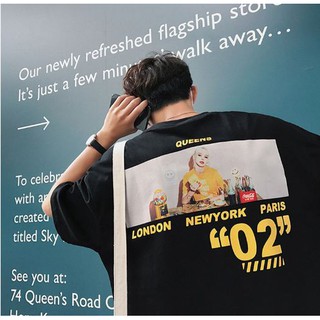 Áo Thun Tay Lỡ QUEENS Unisex