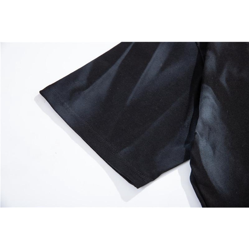 Áo Thun Tay Ngắn Nhuộm Màu Phong Cách Hip Hop Thời Trang Cho Nam Và Nữ