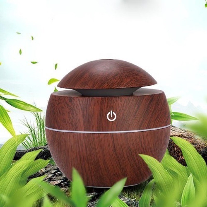 Máy Xông Tinh Dầu Phun Sương Tạo Ẩm Khuếch Vân Gỗ Nhỏ
