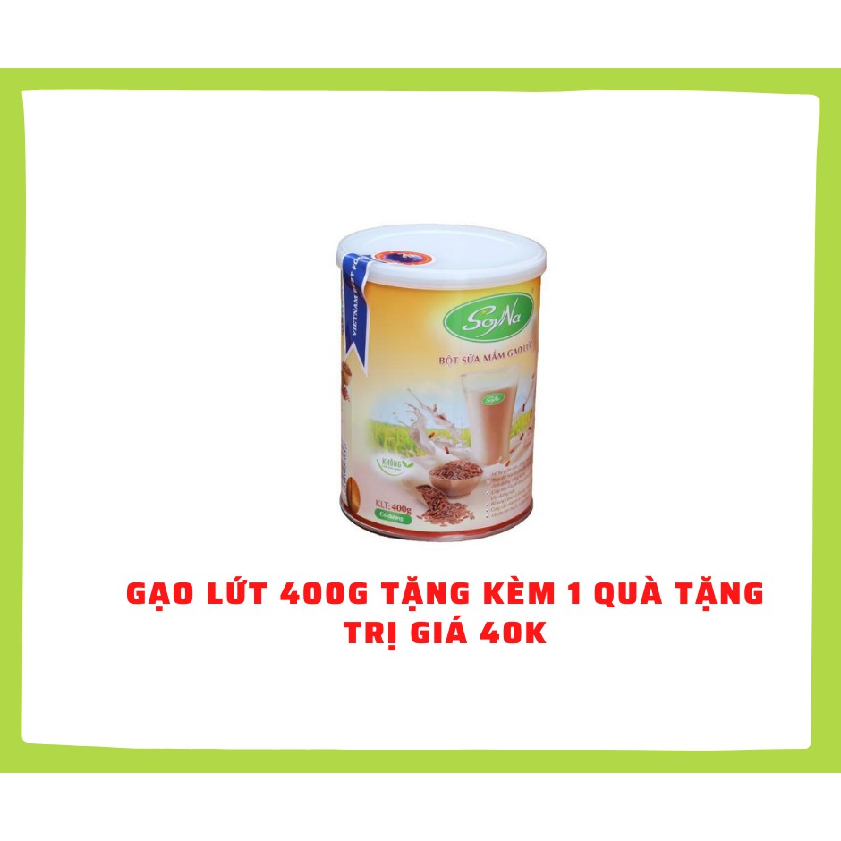 Bột sữa mầm gạo lứt SoyNa - 400g_Giảm cân an toàn và hiệu quả_Kiểm soát cân nặng