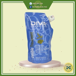 Kem ủ tóc Diva Collagen Argan phục hồi 500ml hàng công ty