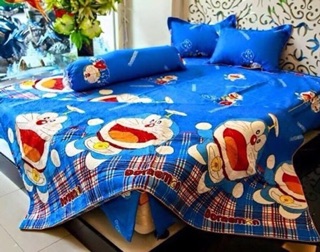 Trọn bộ chăn ga gối 5 MÓN COTTON POLY