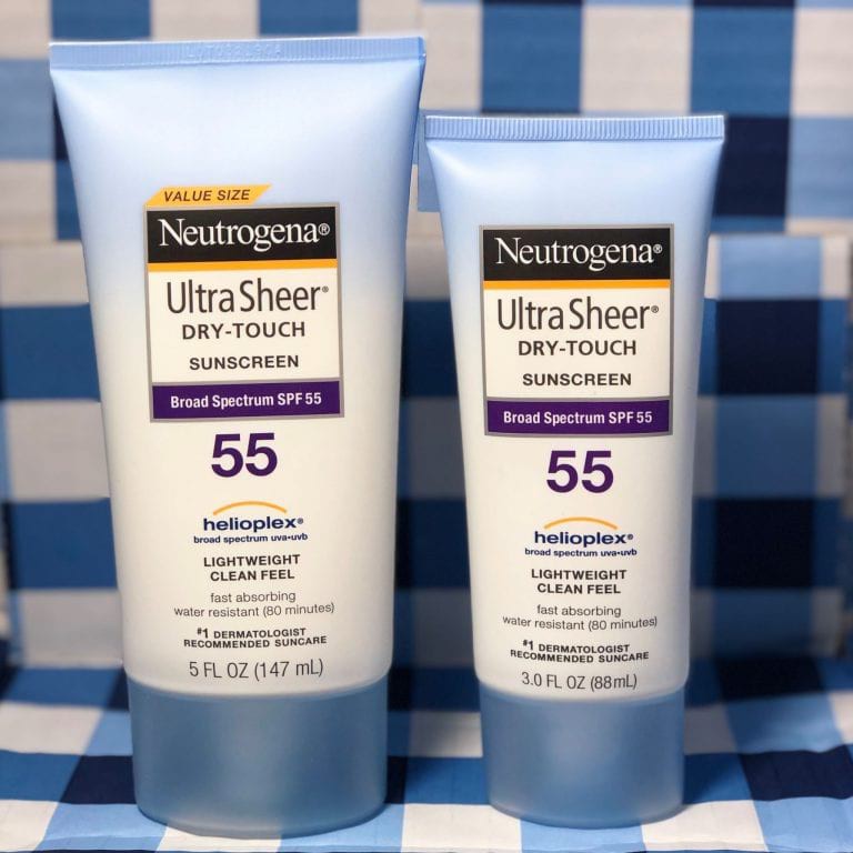 Set kem chống nắng Neutrogena Ultra Sheer dry-touch Sunscreen Broad Spectrum SPF 55