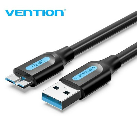 Cáp Sạc Nhanh Vention Micro B Usb 3.0 5gbps 3a Dành Cho Ổ Cứng Di Động