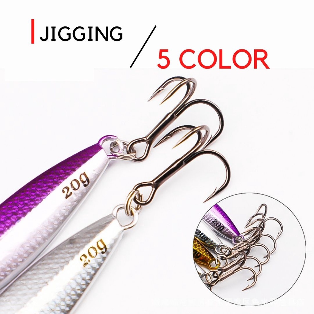 Mồi giả JIG phiên bản mới lông vũ mồi câu lure 6cm | 10G