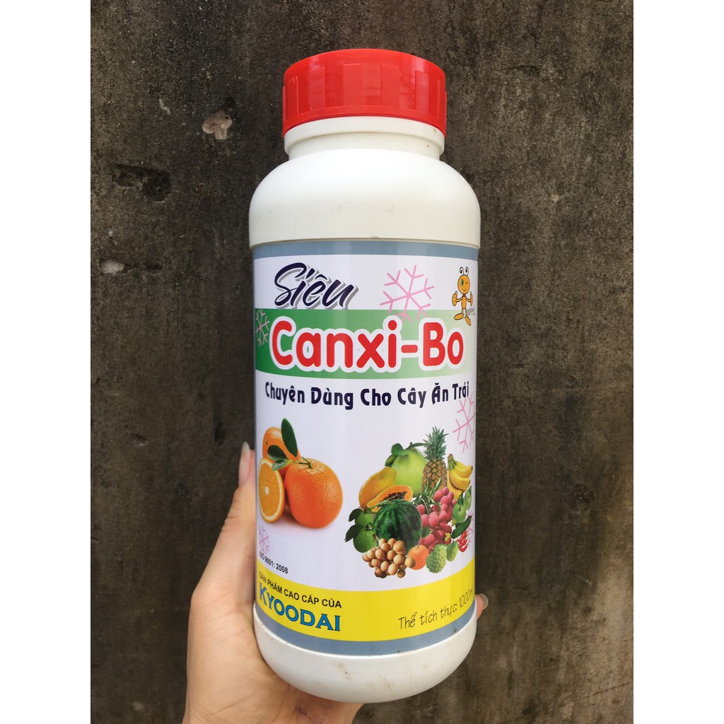 Phân bón lá siêu Canxi Bo chống rụng hoa, trái non, nứt trái, thối trái