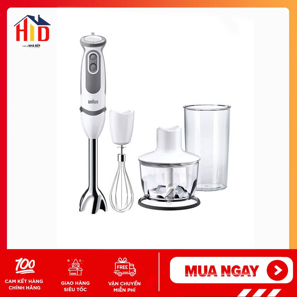 [Mã ELHA22 giảm 6% đơn 300K] Máy xay cầm tay đa năng Braun MQ5235 - Hàng phân phối chính hãng