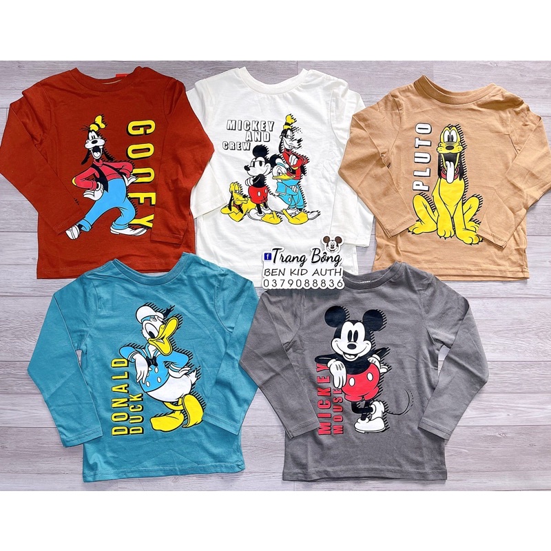 Set 5 áo mickey GEO AUTH săn sale cho bé