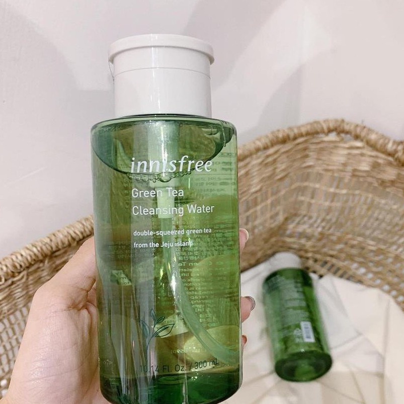 [QUÀ TẶNG MẶT NẠ DƯỠNG DA 3W COLLAGEN] Nước tẩy trang trà xanh innisfree Green Tea Cleansing Water 300ml