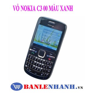 VỎ NOKIA C3 00 MÀU XANH