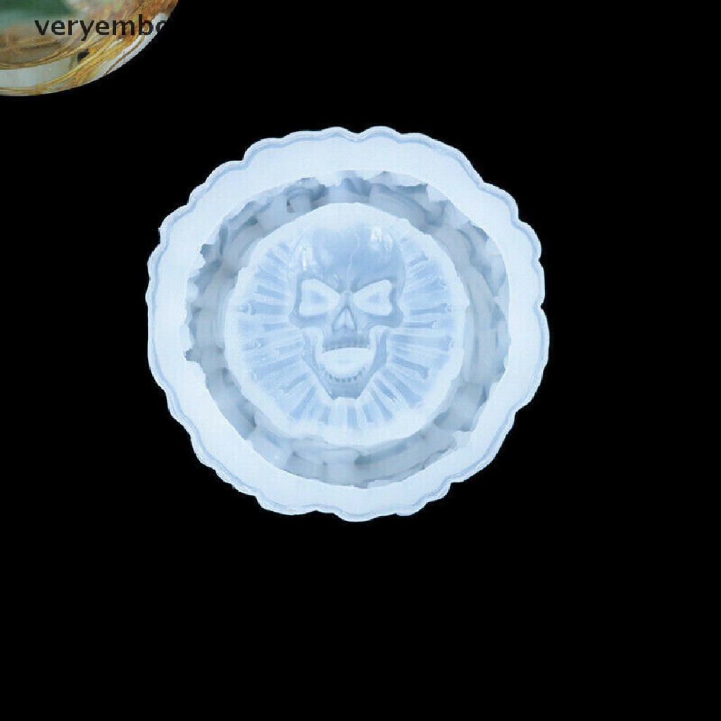 in Skull Silicone Ashtray Mold Resin Making Candle Holder Mould Casting Epoxy Craft n