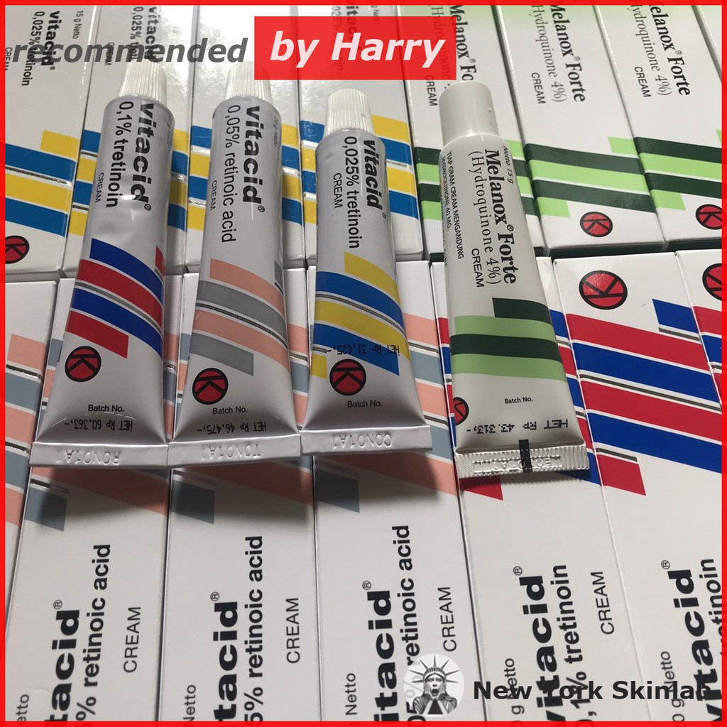 Kem Tretinoin Vitacid cream 0.1% - 0.05% - 0.025% (20g) - tretinol dưỡng chống lão hóa, giảm mụn chính hãng | BigBuy360 - bigbuy360.vn