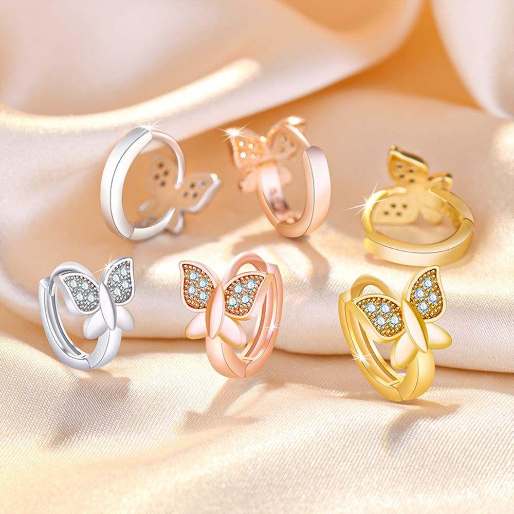 Bông Tai Hình Bướm Đơn Giản Thời Trang Dành Cho Nữ|Son Môi Màu Sắc Thời Trang|Khuyên Tai Nữ Trang Phong Cách Hàn Quốc