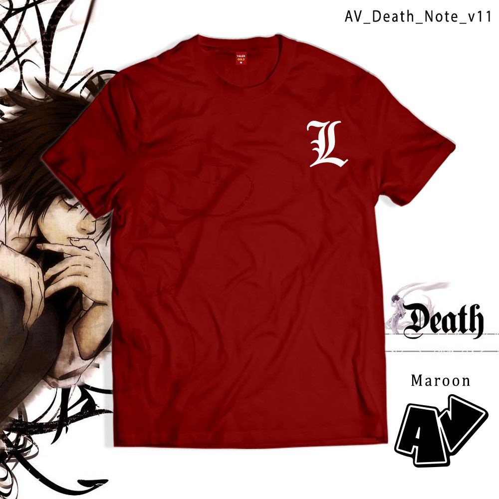 (SALE 50%) Áo thun AV Merch Death Note tshirt DeathNote shirt Supernatural L Shirt version 11 ngầu cực chất