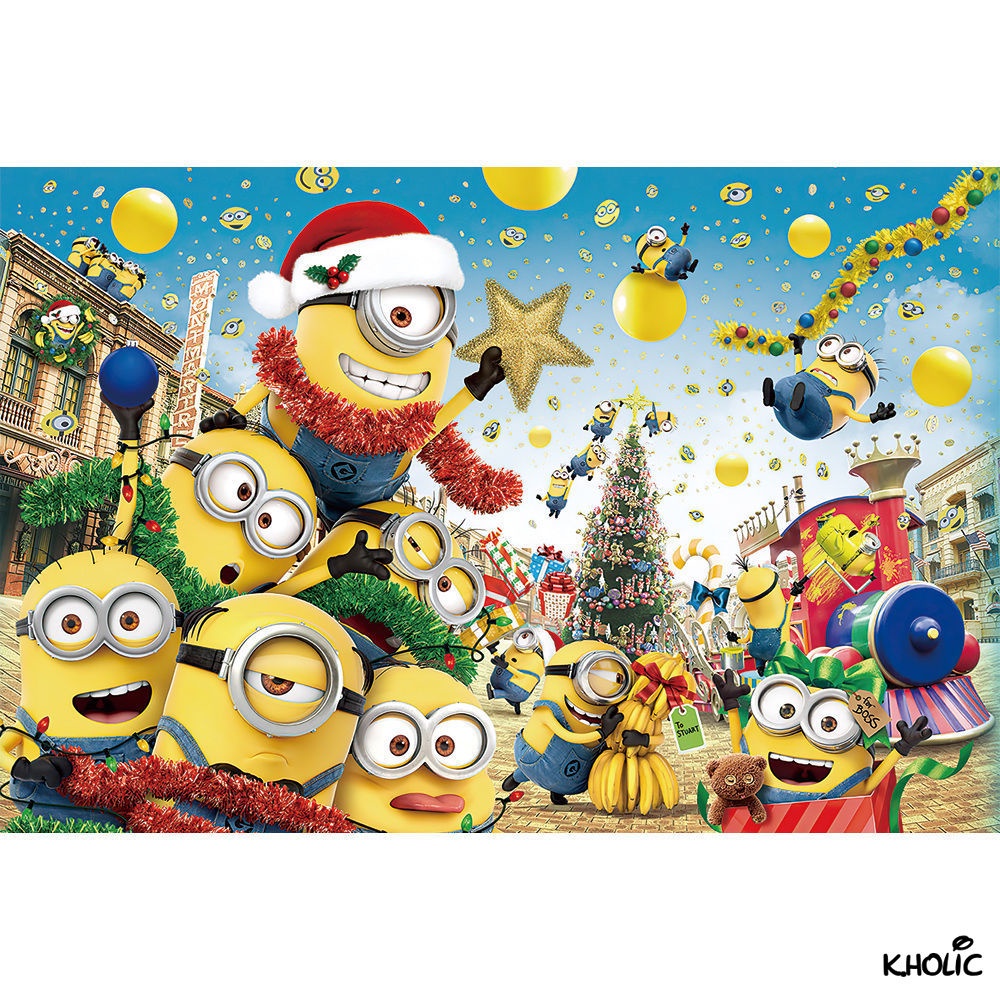 Minions, trò chơi ghép hình bằng gỗ, 300/520/1000 miếng xếp hình anime, đồ chơi phát triển