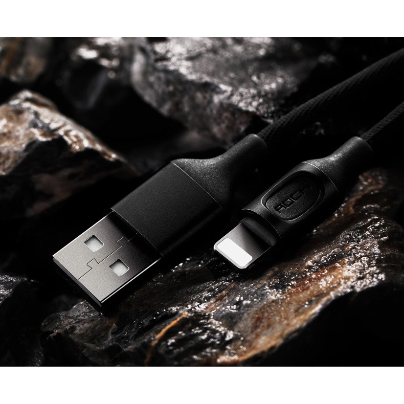 Cáp Lightning tự ngắt khi đầy pin ROCK RCB0619