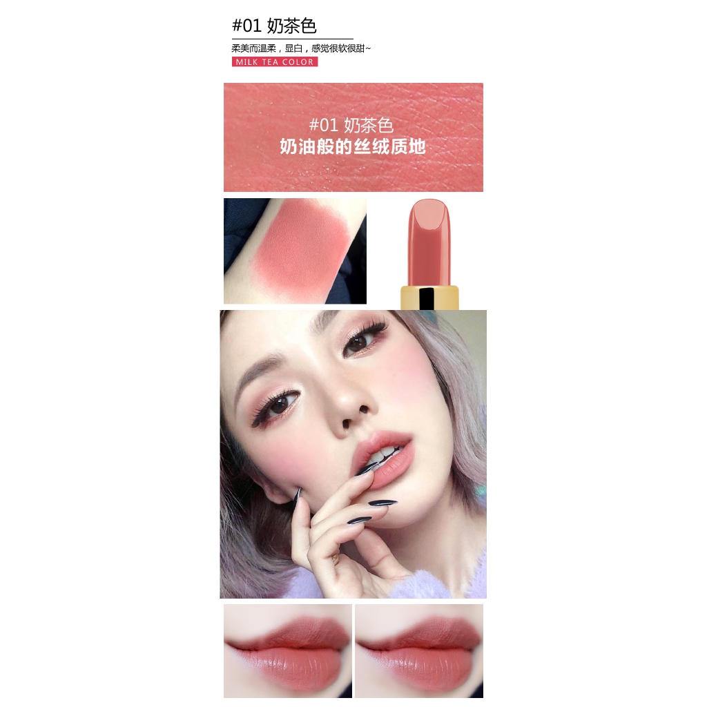 Novo Girly Heart Diamond Bright Lipstick Non-stick Cup Moisturizing Non-bleaching Lipstick